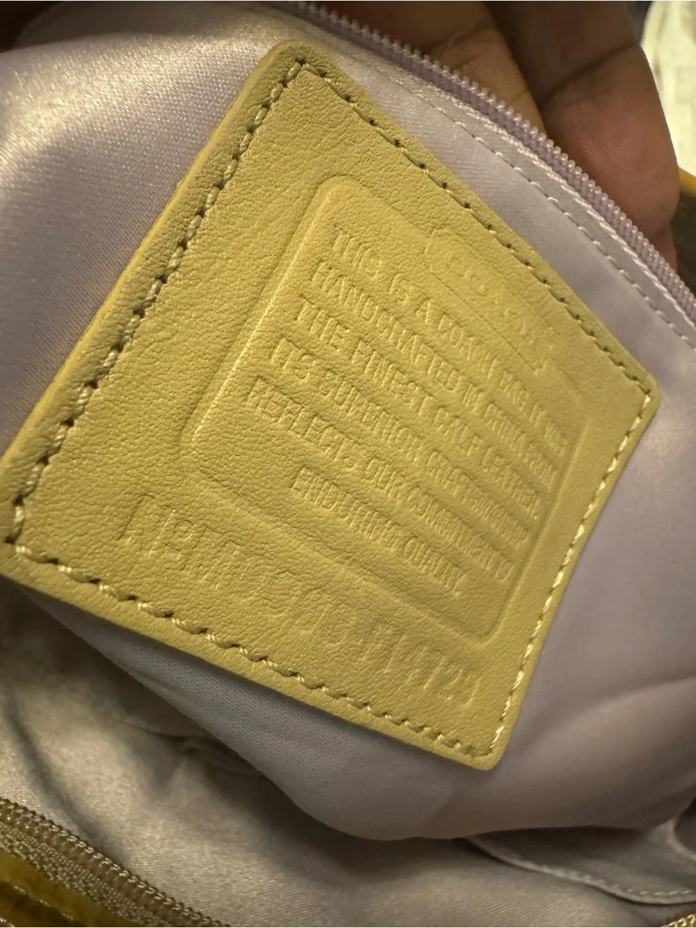 Coach Yellow Patent Leather Convertible Satchel 14729 Project bag, some staining